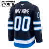 Winnipeg Jets tröja Customized Fanatics Premium 2024-25 Navy Hemma - NHL Tröjor Barn